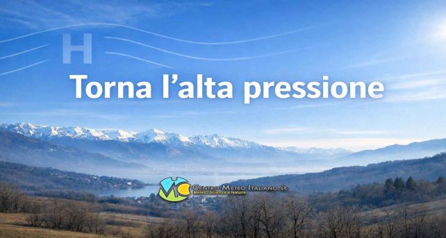 Meteo Italia - tempo più stabile nei prossimi giorni con l'alta pressione