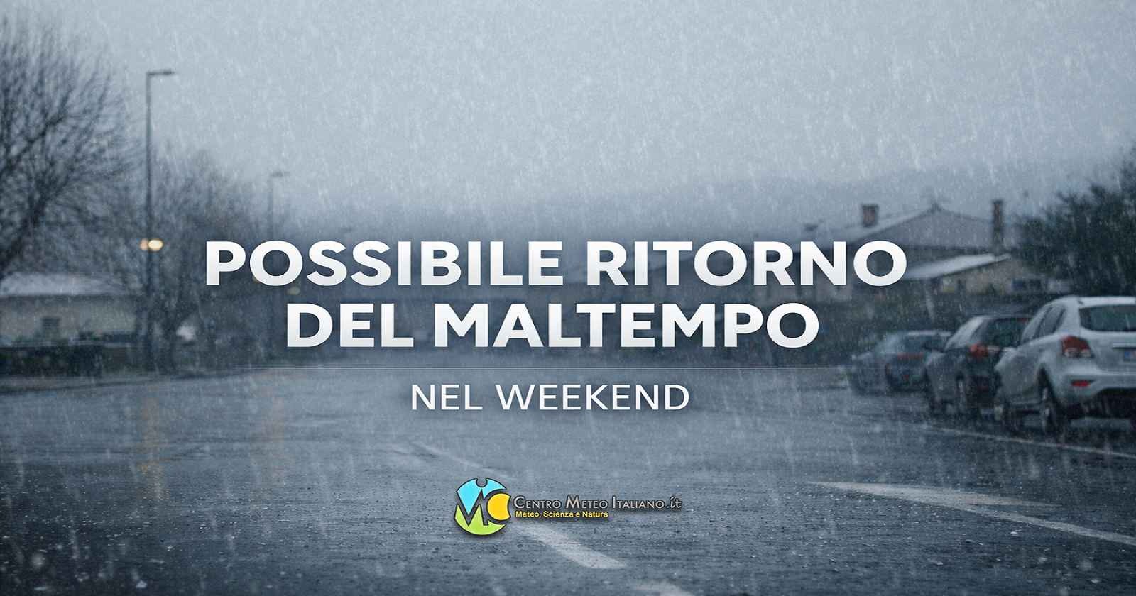 Meteo Italia - dal weekend dovrebbe tornare il maltempo