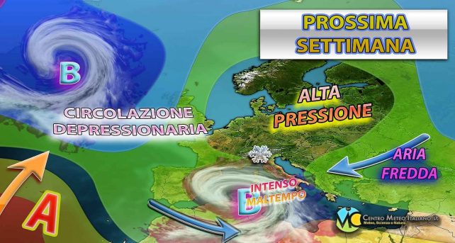 Meteo - Avvio di settimana infestato dal maltempo anche intenso con neve a quote di bassa montagna: i dettagli