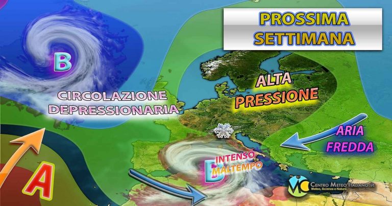 Meteo – Possibile espansione del maltempo su gran parte dell’Italia tra fine weekend ed inizio prossima settimana