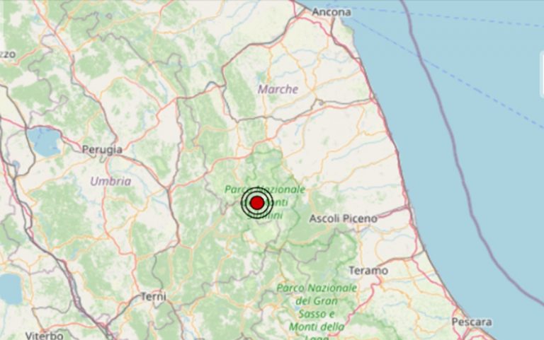 Terremoto oggi nelle Marche, 17 gennaio, scossa di M 2.4 in provincia di Macerata – Dati Ingv