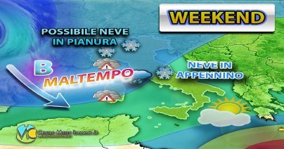 Meteo - Nuova irruzione polare in arrivo entro il Weekend in Italia, con rinnovato maltempo e nevicate a quote basse: i dettagli