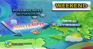 Meteo - Nuova irruzione polare in arrivo entro il Weekend in Italia, con rinnovato maltempo e nevicate a quote basse: i dettagli