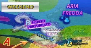 Meteo - Weekend roboante con piogge, temporali e neve a quote molto basse e fino in pianura in arrivo! I dettagli