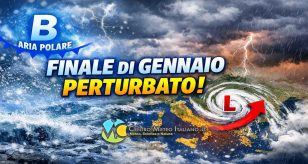 Meteo Italia - ultima parte di gennaio con perturbazioni a raffica