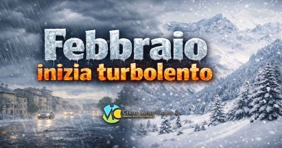 Meteo Italia - febbraio inizia con tanta pioggia per il Mediterraneo