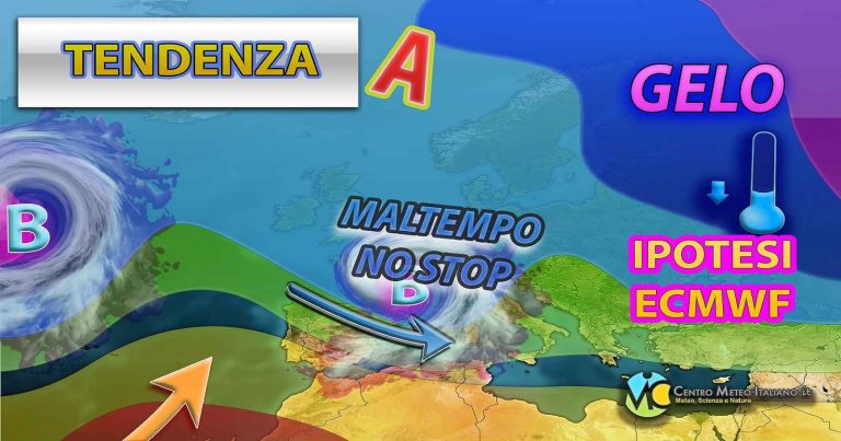 Meteo – Primo weekend di febbraio con nuova perturbazione atlantica sul Mediterraneo e maltempo in Italia