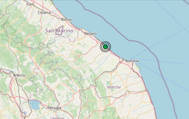 Terremoto oggi nelle Marche, 4 febbraio, scossa di M 2.5 in provincia di Pesaro Urbino – Dati Ingv