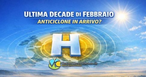 Meteo Italia - arriva l'alta pressione sul finale di febbraio