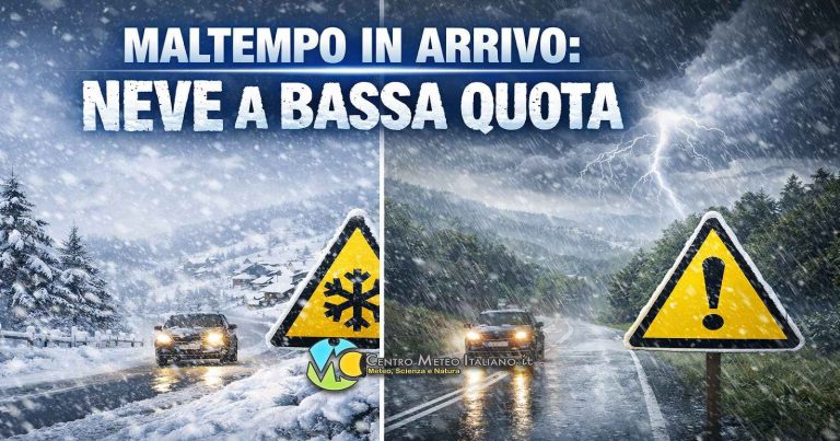 Meteo Italia – perturbazione spazza il Mediterraneo con piogge, temporali e neve, poi ecco l’alta pressione