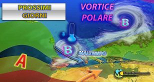 Meteo - L'Inverno batte un colpo con un vortice depressionario sul Mediterraneo e altra neve in arrivo in montagna