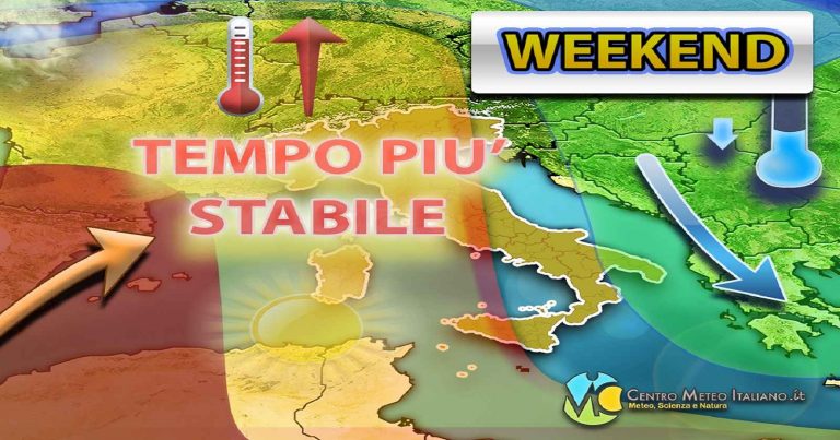 Meteo – Alta pressione in espansione nel Weekend, con maggiore stabilità e temperature in aumento: i dettagli
