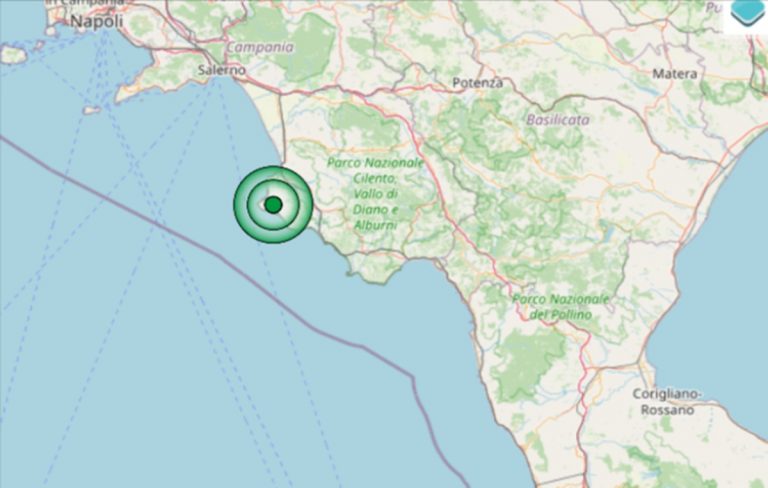 Terremoto oggi in Campania, 21 febbraio: scossa di M 4.5 in provincia di Salerno, dati INGV