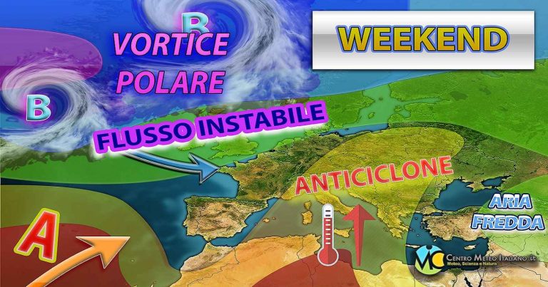 Meteo – Foschie e nebbie anche nel Weekend col predominio dell’Anticiclone, con temperature miti: i dettagli
