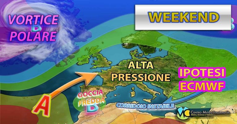 Meteo – Possibile maltempo in arrivo con piogge e temporali per il Weekend dell’8 marzo: la tendenza