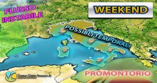 Meteo - Weekend infestato dal maltempo con temporali in arrivo anche intensi. Ecco dove