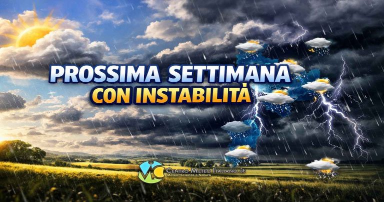 Meteo – Prossima settimana tra alta pressione ed instabilità in accentuazione