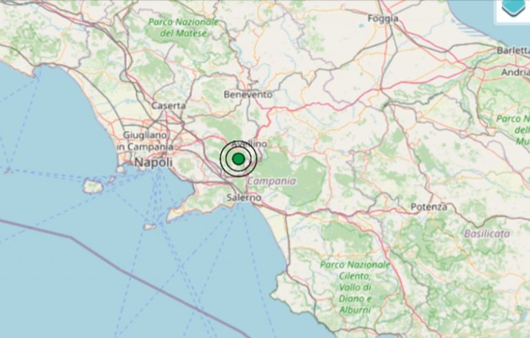 Terremoto oggi in Campania, 8 marzo, scossa di M 2.8 in provincia di Avellino – Dati Ingv
