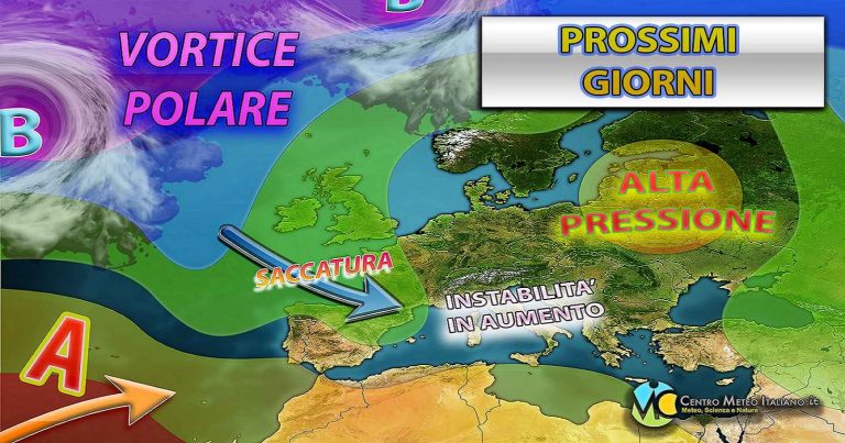 Meteo – Piogge frequenti in arrivo in Italia con possibili temporali nei prossimi giorni: i dettagli