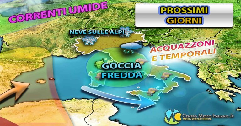 Meteo – Il maltempo non molla l’Italia, con altri rovesci, temporali e possibili grandinate: i dettagli