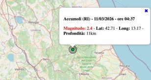 terremoto accumoli 11 marzo 2026