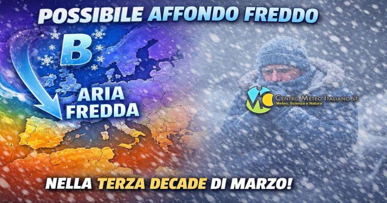 Meteo – Prossima settimana che inizia con un miglioramento, ma a seguire affondo freddo con maltempo invernale
