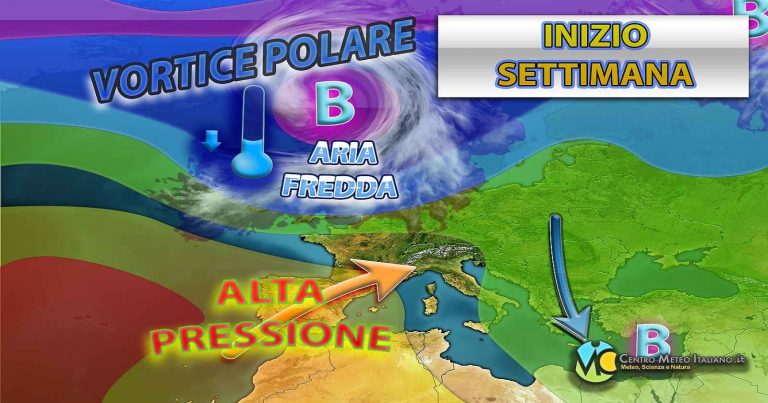 Meteo – Aria fresca e instabile ancora in ingresso ad inizio settimana prossima, con insidia maltempo persistente