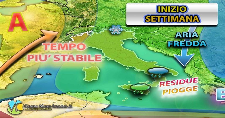 Meteo – Maltempo confermato anche per l’inizio della settimana subentrante, Primavera in difficoltà: i dettagli