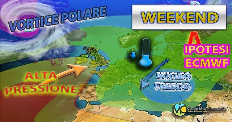Meteo – Weekend con possibile miglioramento, ma clima ancora freddo e residuo maltempo su alcune regioni