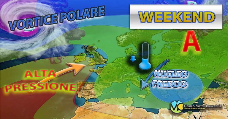 Meteo – Miglioramento in arrivo nel Weekend, con residuale maltempo e clima comunque freddo: i dettagli
