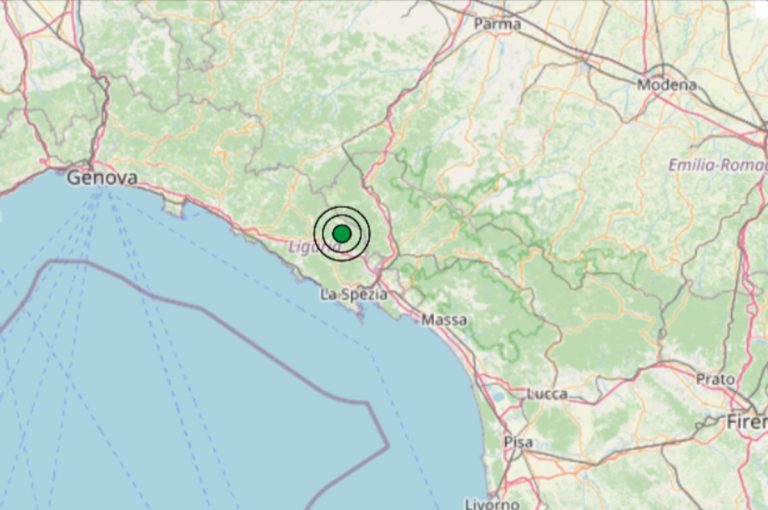 Terremoto oggi in Liguria, 27 marzo, scossa di M 2.6 in provincia di La Spezia – Dati Ingv