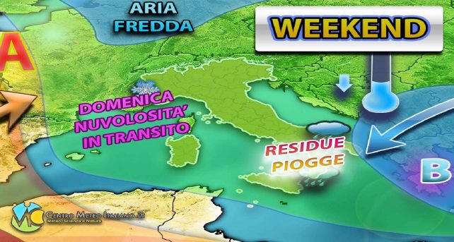 Meteo - Prevalente stabilità nel Weekend con temperature in ripresa, ma occhio a isolato maltempo: i dettagli