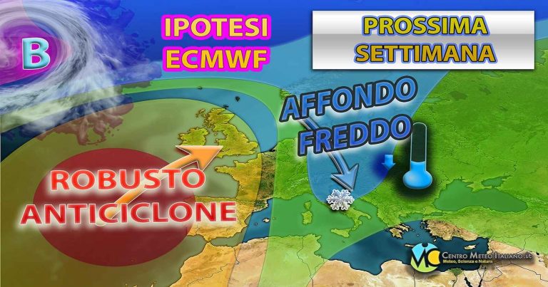 Meteo – Nuova irruzione polare in arrivo in Italia, con temporali e neve a quote relativamente basse: i dettagli
