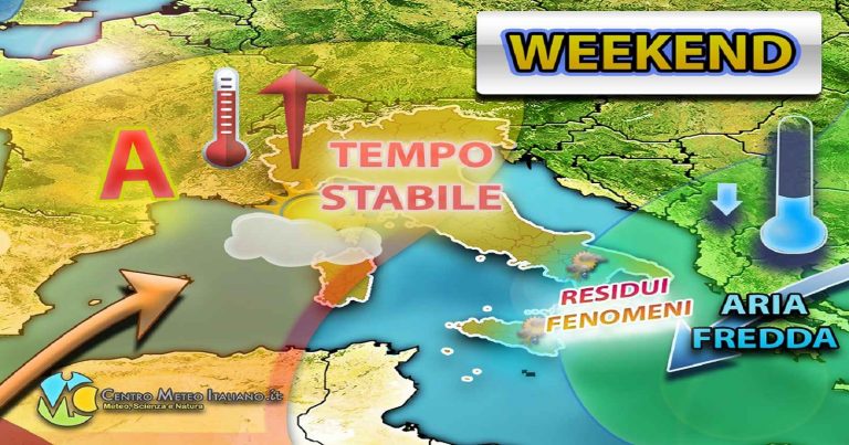 Meteo – Alle porte di un Weekend di Pasqua perlopiù stabile e asciutto con isolati temporali: ecco dove