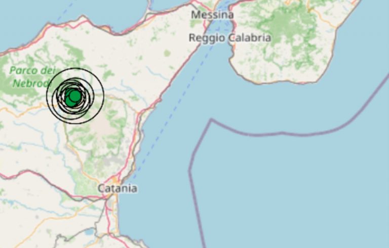 Terremoto oggi in Sicilia, 5 aprile, scossa di M 3.6 in provincia di Catania – Dati Ingv
