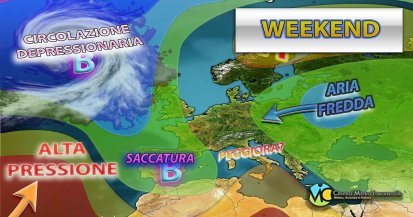 Meteo - Possibile forte perturbazione in arrivo nel Weekend, con temporali, possibili nubifragi e crollo termico: i dettagli