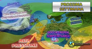 Meteo - Forte maltempo in arrivo in Italia ad inizio settimana prossima, con possibili nubifragi e bufere sulle Alpi: i dettagli