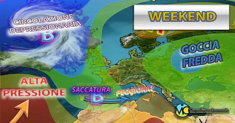 Meteo Italia – Alta pressione cede ad ovest con nubi in aumento, ma ancora poche piogge