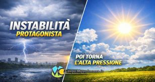 Meteo Italia - piogge e temporali poi torna l'alta pressione