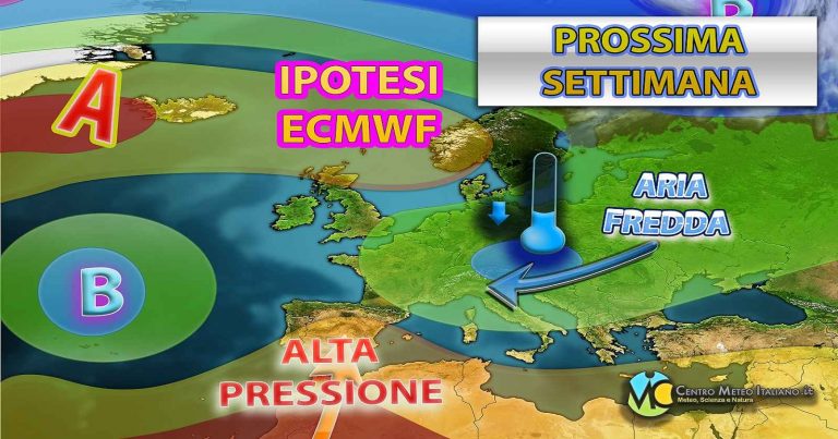 Meteo – Primavera nuovamente in crisi ad inizio settimana prossima, con possibilità di rinnovato maltempo: la tendenza