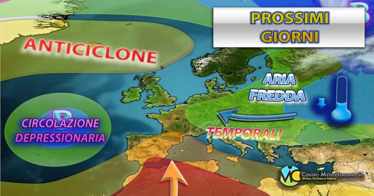Meteo – Circolazione secondaria da est alimenterà ancora la fase di maltempo in alcune aree del Paese: ecco dove