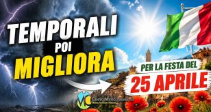 Meteo Italia - temporali poi alta pressione per il 25 aprile
