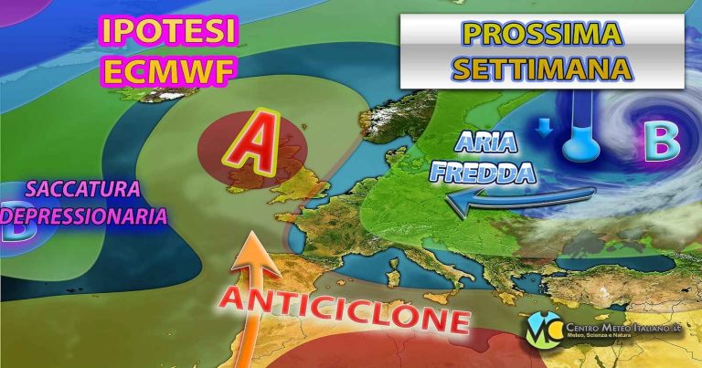 Meteo – Prossima settimana Primavera nuovamente in crisi con maltempo frequente? La tendenza