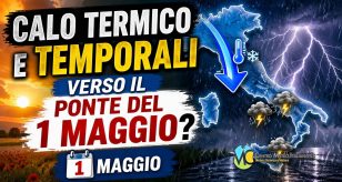 Meteo - Fase di maltempo in arrivo tra fine Aprile e inizio Maggio con clima più fresco: ecco la tendenza