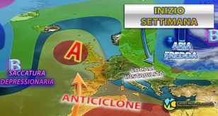 Meteo - Prossima settimana esordisce con disturbi crescenti di maltempo, con Primavera nuovamente in difficoltà