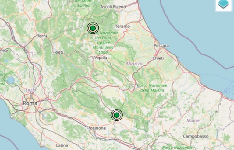 Terremoto oggi nel Lazio, 29 aprile, doppia scossa nelle province di Rieti e Frosinone – Dati Ingv