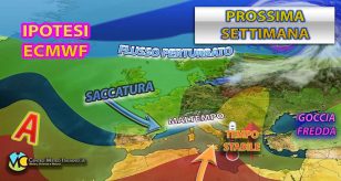 Meteo - Affondo perturbato mette ko l'Anticiclone ad inizio settimana prossima, con forte maltempo: i dettagli