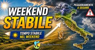 Meteo - Anticiclone all'arrembaggio nel Weekend, con generale stabilità, bel tempo e temperature in aumento