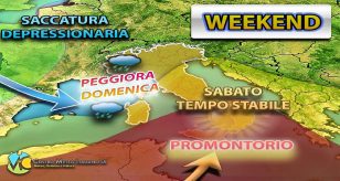 Meteo - Nuova irruzione di maltempo in arrivo nel Weekend in Italia, con piogge, temporali e locali nubifragi: i dettagli