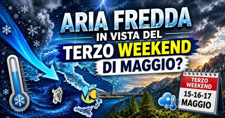 Meteo – Flusso polare in abbassamento nella prima parte del Weekend, poi migliora: i dettagli